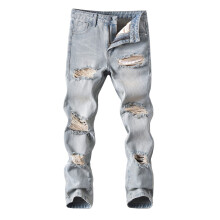 Boys Pants,Boys Fashion Distressed Jeans High Street Casual Long Pants Comfortable Stretch,Boys Jeans,08 Light Blue,5-6 Years