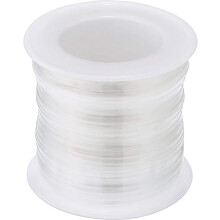 Genomskinlig elastisk TPU-rem 38 yards  0,25 tum