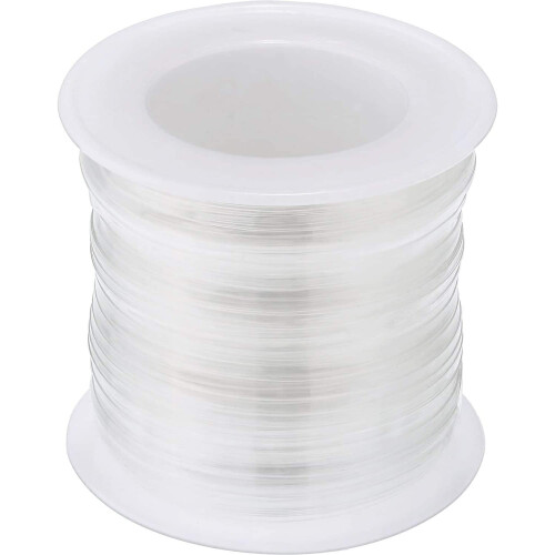 Klar TPU elastisk rem 38 yards  0,25 tommer