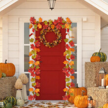 Artificial Maple Leaf Rattan Garland 200cm