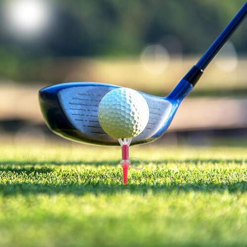 Red Claw Shaped Plastic Golfs Tees Ball Rack for Outdoor Use 2
