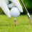 Red Claw Shaped Plastic Golfs Tees Ball Rack for Outdoor Use 4