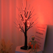 Led simulation tree night light, 60cm, holiday party indoor event atmosphere light, a variety of colors are available.