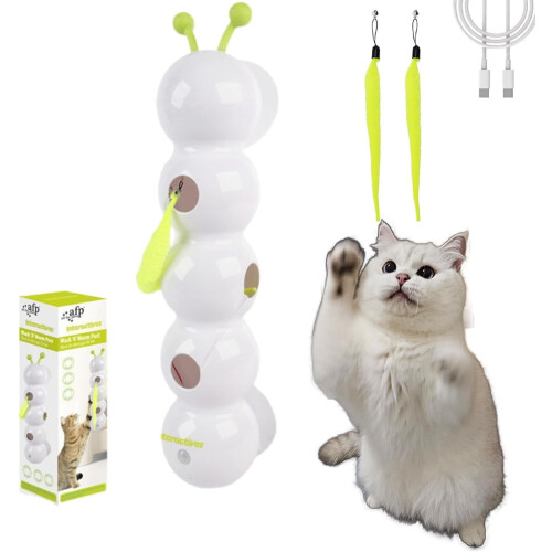 Interaktiv Wiggly Worm Kattleksak med Rörelsesensor USB