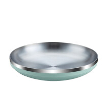 Stainless Steel Tableware, Insulated Plates, Durable Dishware, Heat Retention Serveware, Portable Houseware for Home and Outdoor Use