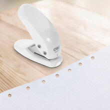 2Pcs White Manual Planner Hole Punch with Strong Penetration for Loose Leaf and Paper Sheets
