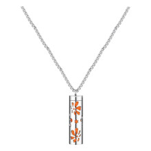Collar con forma de frasco de perfume de acero inoxidable unisex