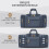 Τσάντα Duffle από καμβά για ταξίδια 60L με δυνατότητα επέκτασης, για το 3
