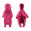 Impermeable rosa para perro con capucha, talla L - Impermeable y reflectante 1