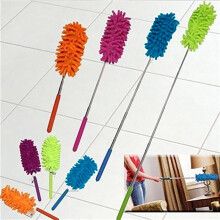 Microfiber Chenille Duster, Extendable for Cars – Soft, Lightweight, Non-Scratch Dust Cleaner, Blue | Compatible with Auto Care