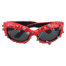 Óculos de Sol Punk com Rebites e Proteção UV380