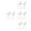 200Pcs Clear Plastic Rope Light Mount Clips for Home Use Reliable Fit 5