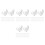 200Pcs Clear Plastic Rope Light Mount Clips for Home Use Reliable Fit 6