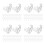 200Pcs Clear Plastic Rope Light Mount Clips for Home Use Reliable Fit 9