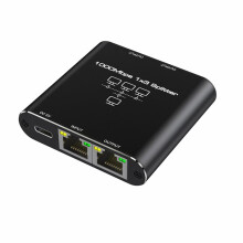 1 in 3 Out Internet Networking Adapter With Triple RJ45 Outlets Gigabit Splitter for TV and PC