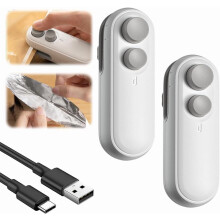 Mini scelleuse de sacs en aluminium avec cutter, ustensile de cuisine indispensable, conservation des aliments, machine Ă souder les sacs en