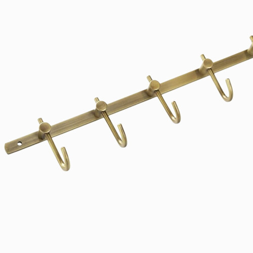 Håndklædekrog i bronze, vægmonteret messing