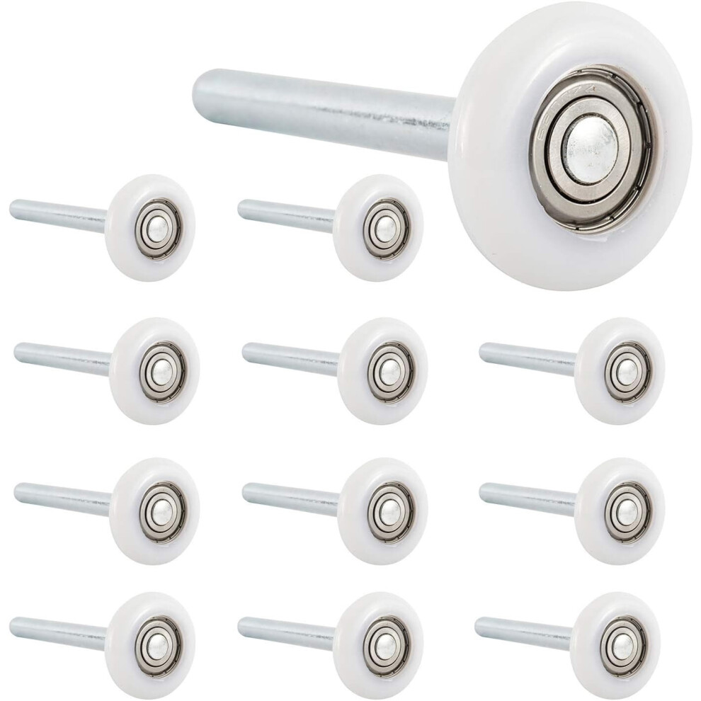 12 Quiet Garage Door Rollers Nylon Door Wheels Replacement With 6200Zz Bearing 9083649228203