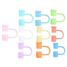 10pcs Silicone Straw Covers, Reusable Tips Compatible with 8mm Straws, 10 Colors – for Travel, Picnics, Fitness & Parties