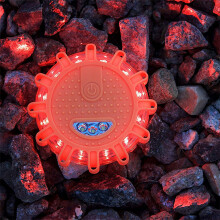 2-Pack orange LED Emergency Road Flares LED Flares need to set up the flares each time(Does not include battery)