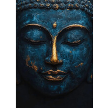 Muurposter met Boeddha-afbeeldingen, boeddhistische beelden, poster voor gebed, yoga, spa, meditatie en een spirituele ruimte.
