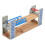 1 Set Wood Train Track Bridge Bridge for Railway Accessory Grey 1