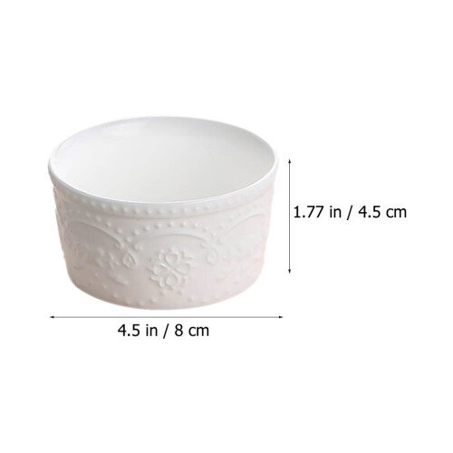 2Pcs Ceramic Baking Bowl For Steamed Egg And Pudding 1