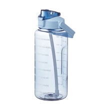 Garrafa de água esportiva de 64 oz (meio galão) com marcadores de tempo e