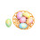 Easter Eggs, Empty Easter Eggs Fillable, Colorful Bright Plastic Eggs Bulks for Easter,Party Favors, Easter Decorations(1PC,15CM), By 2