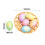 Easter Eggs, Empty Easter Eggs Fillable, Colorful Bright Plastic Eggs Bulks for Easter,Party Favors, Easter Decorations(1PC,15CM), By 3