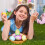 Easter Eggs, Empty Easter Eggs Fillable, Colorful Bright Plastic Eggs Bulks for Easter,Party Favors, Easter Decorations(1PC,15CM), By 5