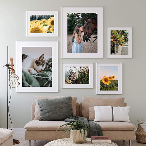 4x6 Picture Frames Set of 10 – White, Acrylic Front 1