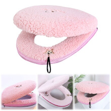 Toiletbrilhoes, warm, waterdicht, wasbaar, pluche, 1 stuk