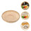 Countertop Fruit Basket Woven Bamboo Kitchen Use 1Pack 1