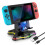 Station de charge compatible avec Nintendo Switch/Switch OLED/Switch Lite – Charge rapide, éclairage RGB, inclinaison à 90 1