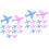 Small Cute Erasers Fun Office Supplies Durable Soft Eraser Set 10