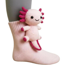 Cozy 3D Knit Animal Slipper Socks,Cute Plush Animals Hug Sock,Funny Cute Christmas Hand Crocheted Long Stocks