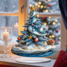 Graziosi e leggeri ornamenti natalizi in acrilico per la casa, le feste e le riunioni di famiglia – Compatibili con gli alberi di Natale