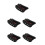 5Pièces Kit Châssis Robot Tank Tracté ABS Noir Pour Projets Stem 3