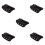 5Pièces Kit Châssis Robot Tank Tracté ABS Noir Pour Projets Stem 4