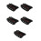 5Pièces Kit Châssis Robot Tank Tracté ABS Noir Pour Projets Stem 5
