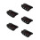 5Pièces Kit Châssis Robot Tank Tracté ABS Noir Pour Projets Stem 6
