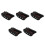 5Pièces Kit Châssis Robot Tank Tracté ABS Noir Pour Projets Stem 7