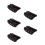 5Pièces Kit Châssis Robot Tank Tracté ABS Noir Pour Projets Stem 8