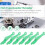 Fish Mouth Sewing Machine Needle Threader 6-Pack Green 5