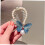 Vlinderhaarclips van blauwe legering, 2 stuks 3