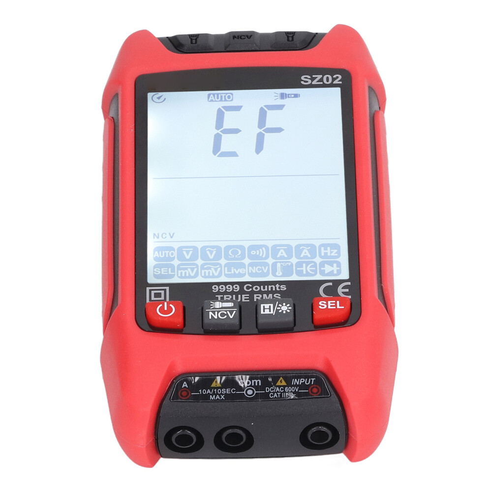 Digital Multimeter Lcd Backlit, Ncv, Temp, 10A, Red 4671389845054
