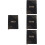 4Stk PU Planer Buch Schwarz Universität Organizer Notizbuch 7