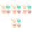 4Sets Eiscreme Schalen Set Kunststoff Bowls 5