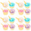 4Sets Eiscreme Schalen Set Kunststoff Bowls 7